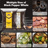Rani Black Pepper Whole (Peppercorns), Premium MG-1 Grade 80oz (5lbs) 2.27kg Bulk ~ All Natural | Gluten Friendly | Non-GMO | Kosher | Product