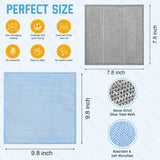Non Scratch Wire Dishcloth and Microfiber Cleaning Cloth 10pcs-Multipurpose Wire Dishwashing Rags Wire Mesh Cleaning Cloth,Kitchen Towels