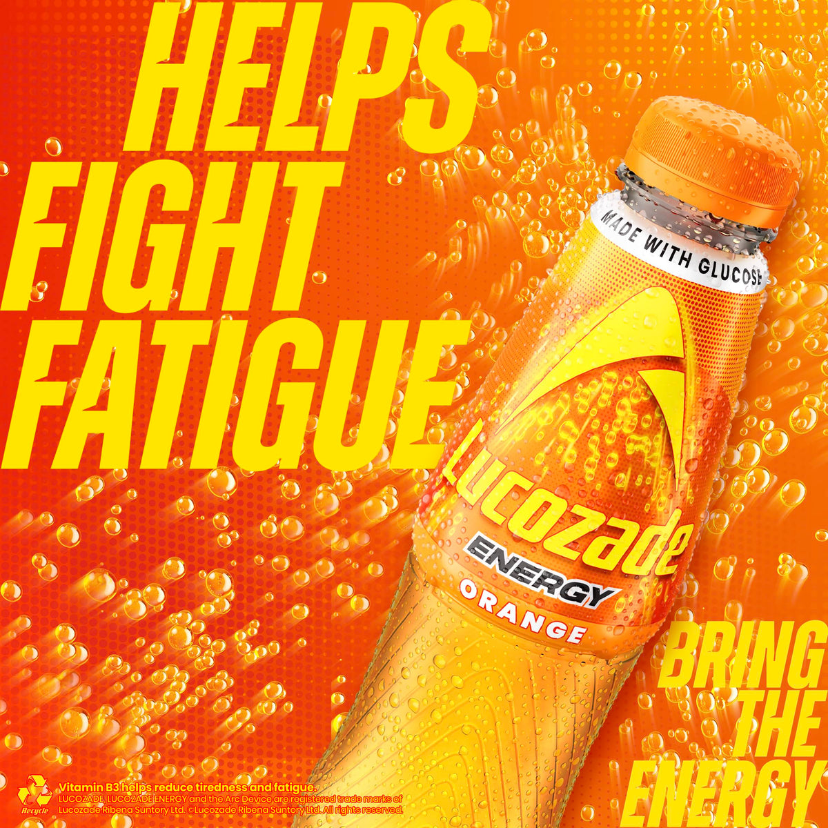 Lucozade Orange 4 Pack 1520g