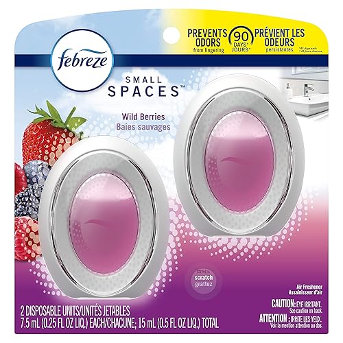Febreze Odor-Eliminating Small Spaces Air Freshener, Wild Berries, 2Count