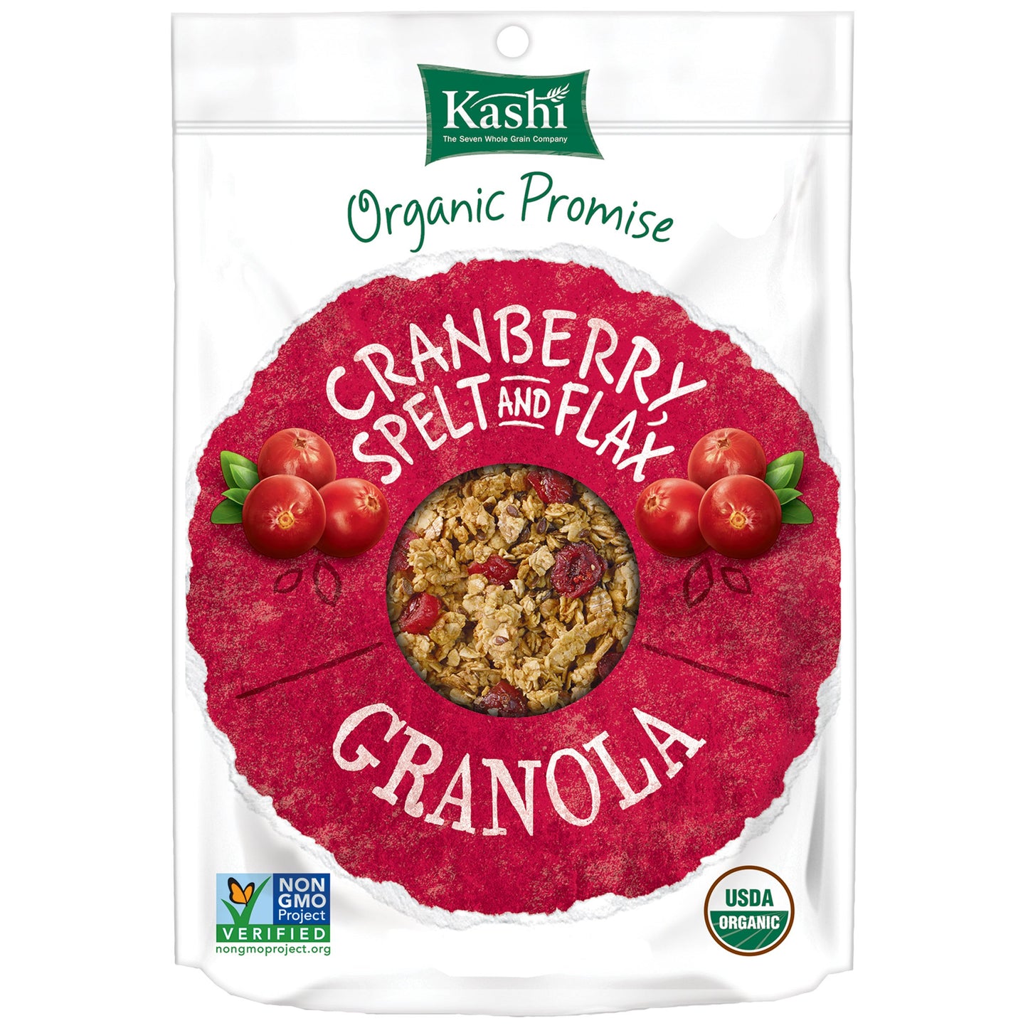 Kashi Organic Promise Granola Cranberry Spelt and Flax, 11 Ounce