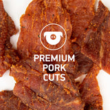 KRAVE All Natural Pork Jerky, Black Cherry BBQ - Protein Packed Snacks Roasted for Maximum Flavor - Premium Tender Meat Cuts - Gluten Free - 2.7 Ounce