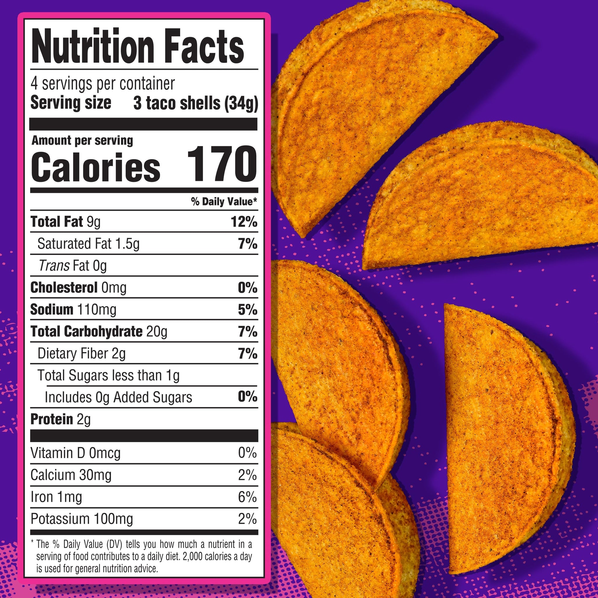 Taco Bell Hot Seasoned Flavor Crunchy Taco Shells, 12 ct, 4.8 oz Box