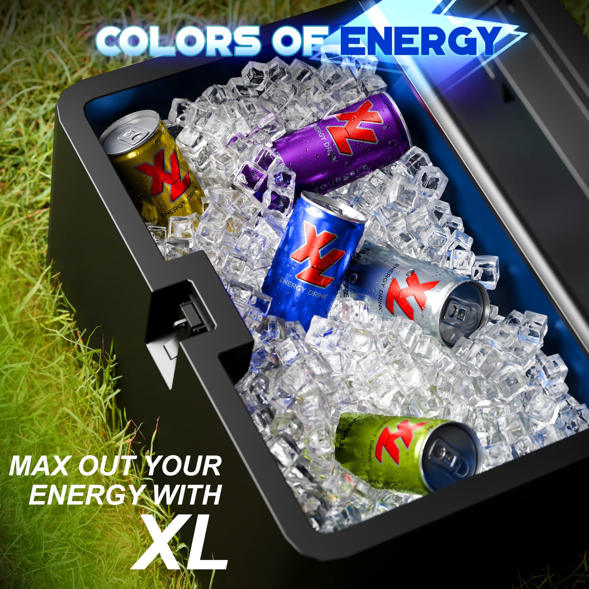 XL Energy Drink 24 Pack Classic Flavor - 80mg Caffeine &1000mg Taurine Energy Drinks with B Vitamins - Refreshing Energy Beverage for Energy Boost