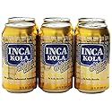 Inca Kola Golden Carbonated Beverage Soda - la kola dorada - 12 oz cans - 6pk, Set of 3