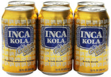 Inca Kola Golden Carbonated Beverage Soda - la kola dorada - 12 oz cans - 6pk, Set of 3