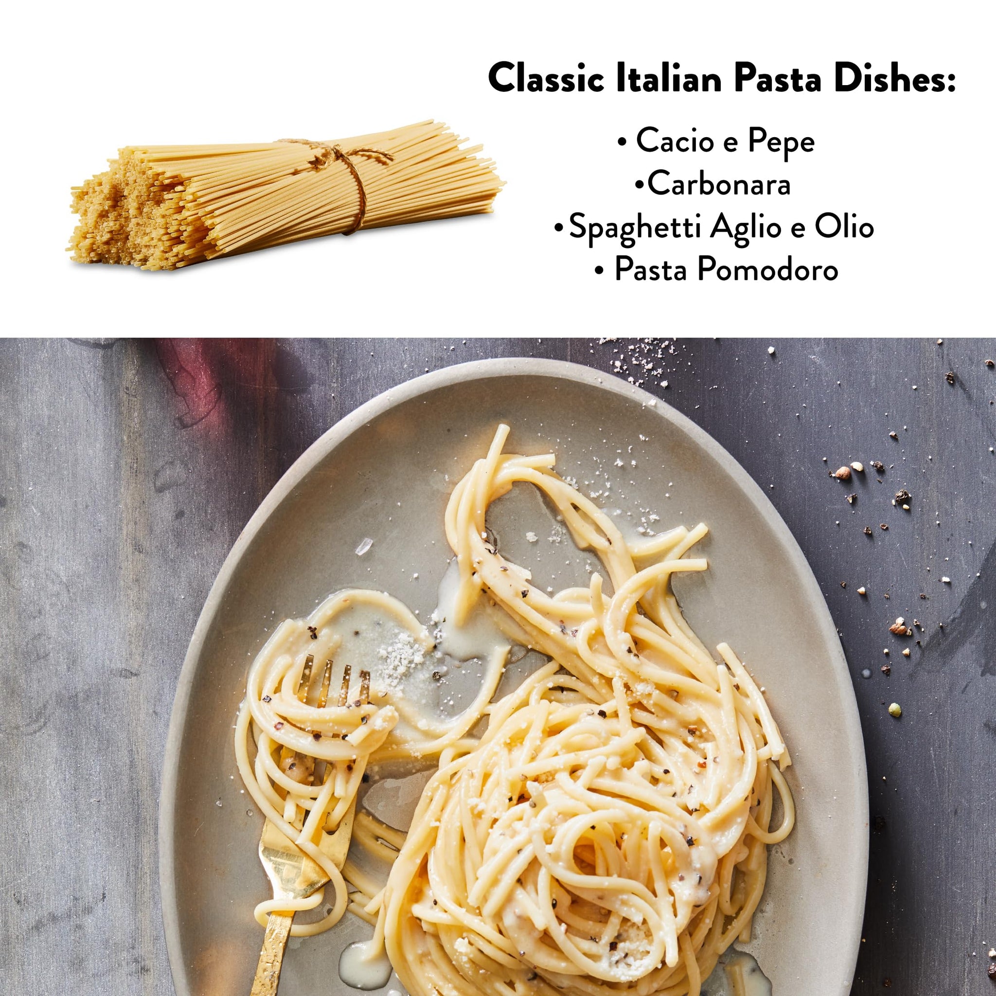 DeLallo Spaghetti Pasta, 1 Pound Bag, 4 Pack, Classic Style, Imported from Italy, Cooks in 9 Minutes, Homemade Recipe, Non-GMO