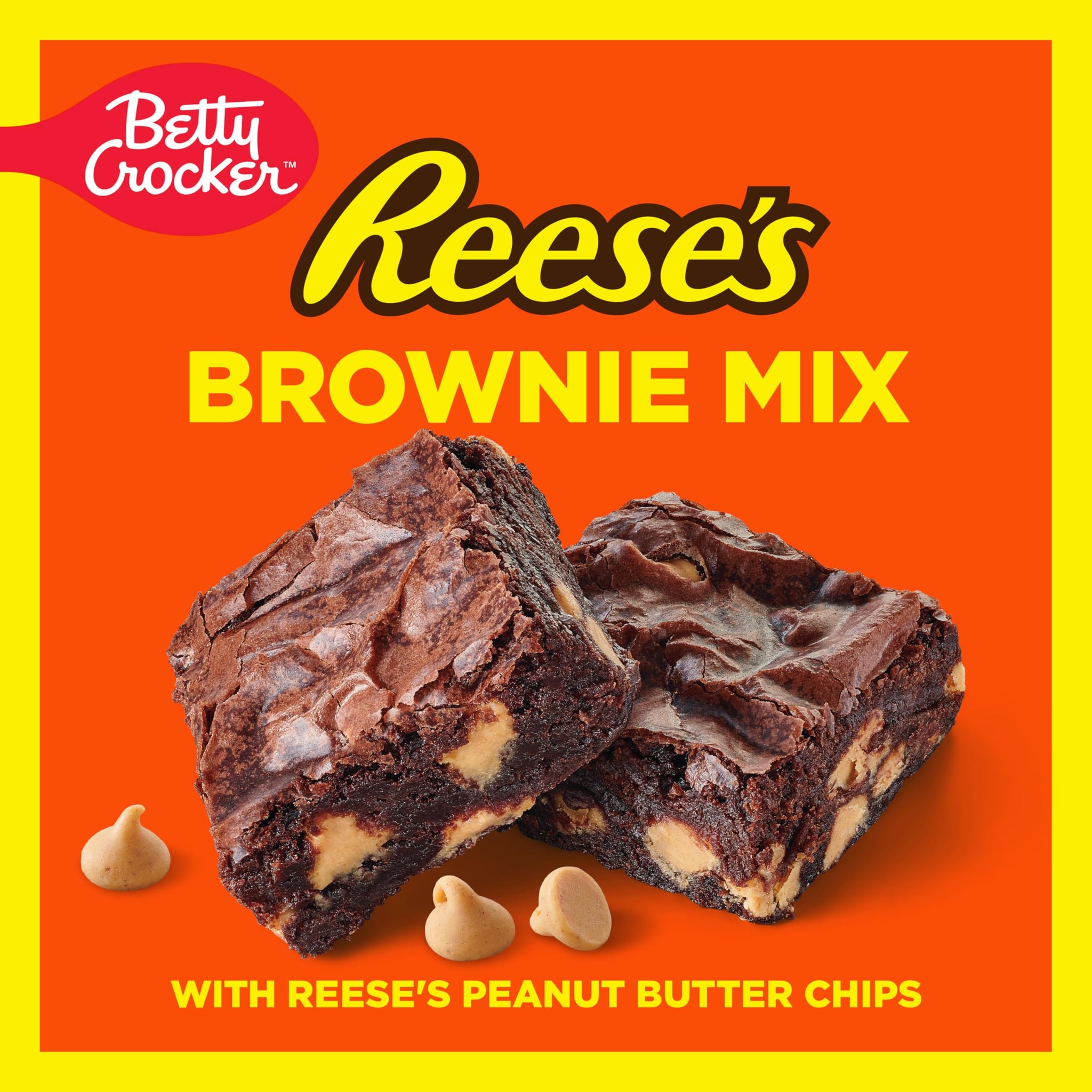 Betty Crocker REESE'S Brownie Mix With REESE’S Peanut Butter Chips, 16 oz