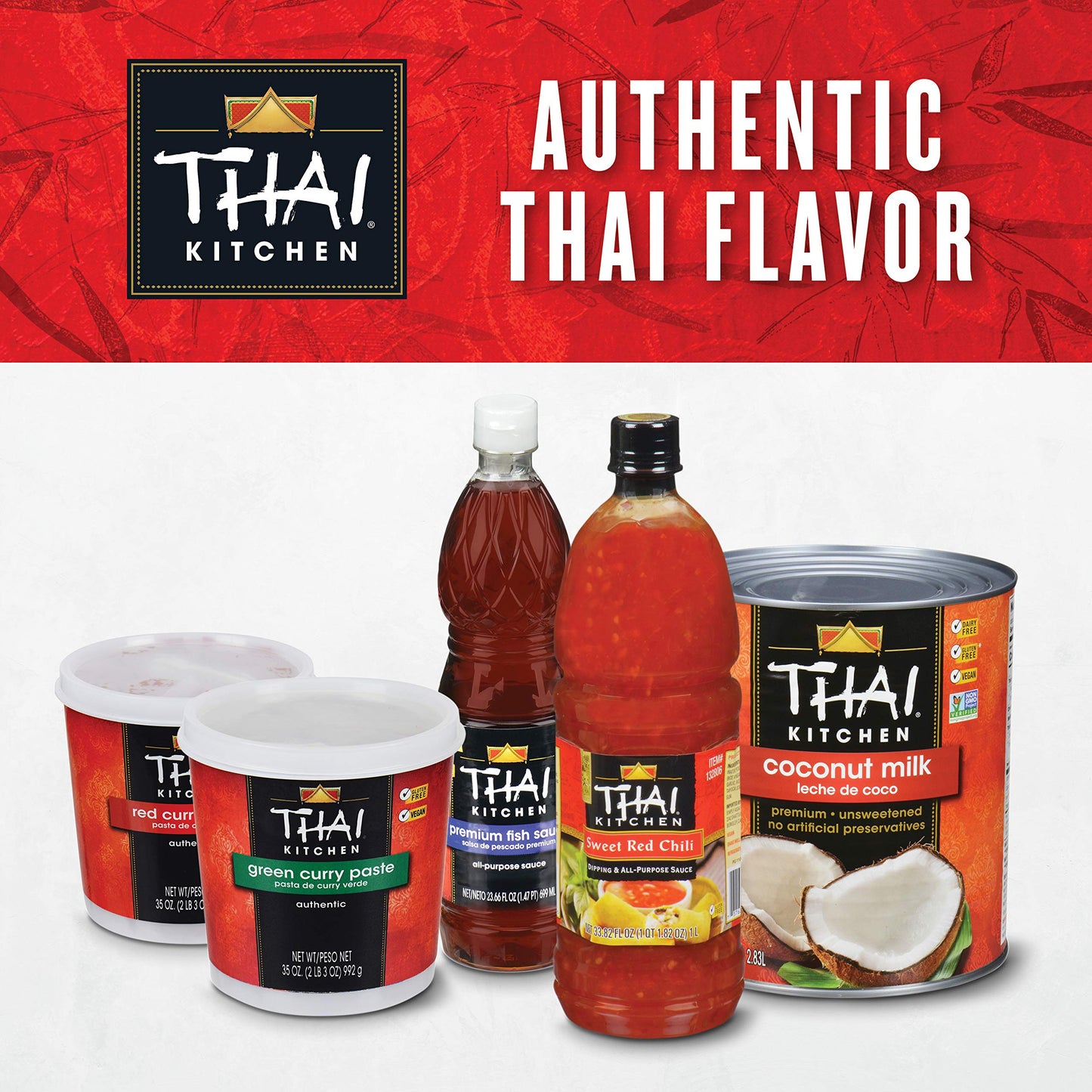 Thai Kitchen Green Curry Paste, 35 oz - One 35 Ounce Tub of Bulk Thai Green Curry Paste, Perfect for Vegetables, Soup Bases, Rice and More
