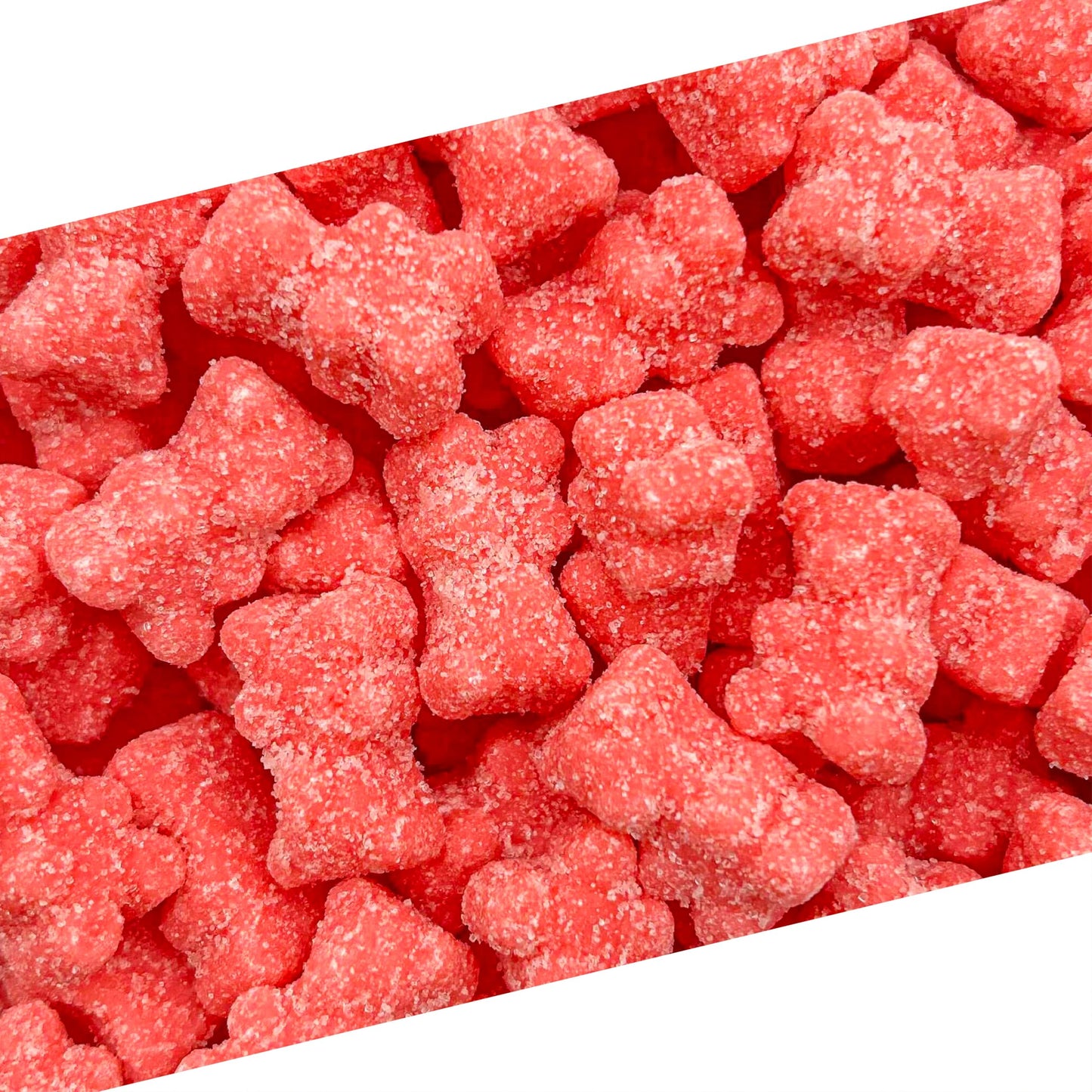 Sour Bears Gummy Candy | 1 Lb Bag | Tutti-Frutti Jelly Candies | Gelatin Free Gummi Bears | Neon Pink Gummies for Gender Reveal, Baby Showers & Candy