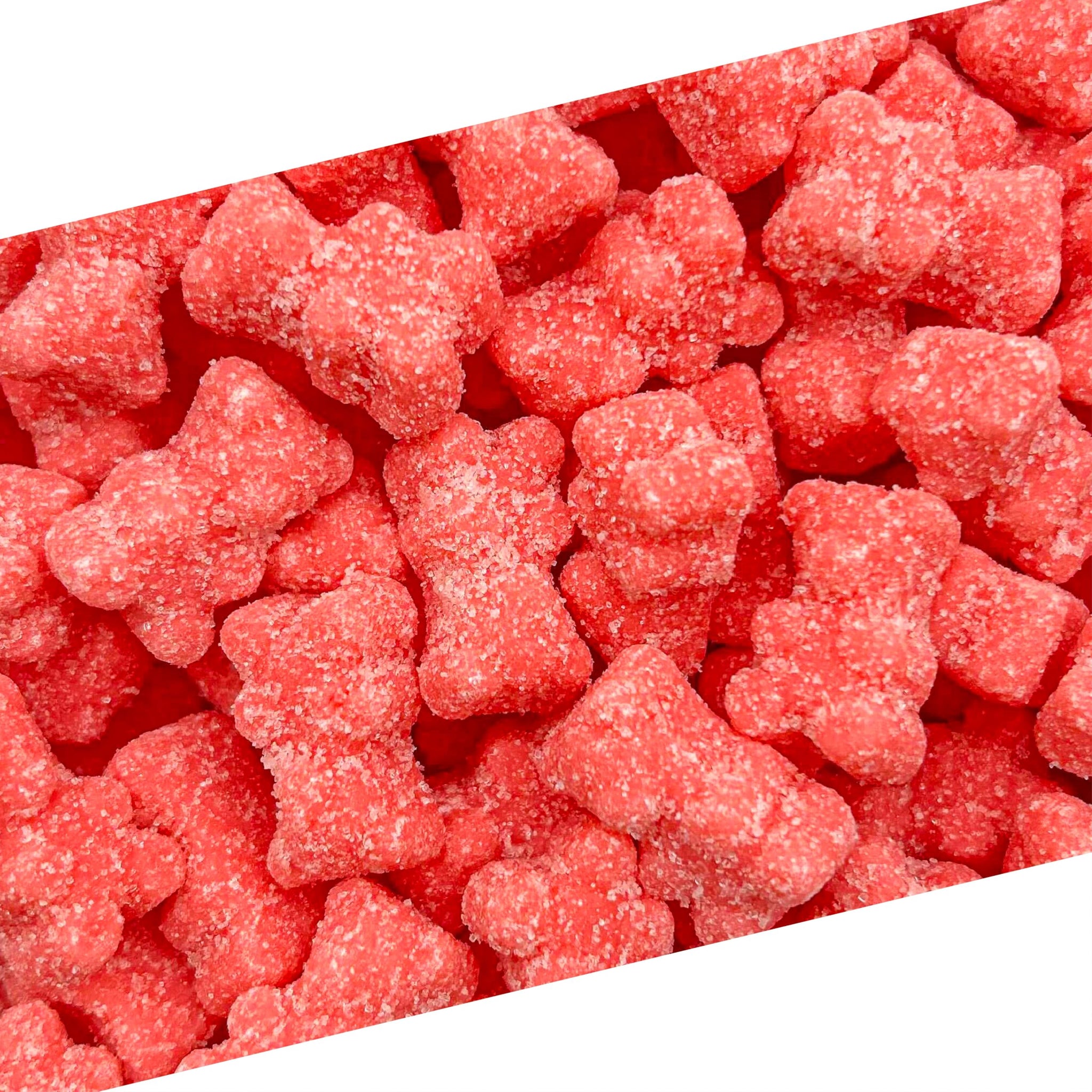 Sour Bears Gummy Candy | 1 Lb Bag | Tutti-Frutti Jelly Candies | Gelatin Free Gummi Bears | Neon Pink Gummies for Gender Reveal, Baby Showers & Candy