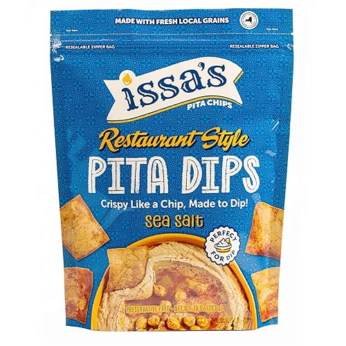 Issas Restaurant Style Sea Salt Pita Chips, 10 OZ