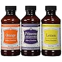 LorAnn Oils Bakery Emulsion Bundle, 4 oz (Lemon, Orange, Princess Cake & Cookie)