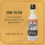 Fee Brothers Gin Barrel-Aged Orange Cocktail Bitters - Aromatic Cocktail Mixer & Concentrated Flavoring, Gluten Free, Vegan-Friendly, 5 fl oz