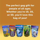 The Original Bag of Poo®, Elephant Poo (Strawberry Flavor Cotton Candy) Novelty Poop Gag Gift. Free sticker inside.