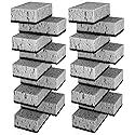 Okleen Multi Use Scrub Sponges. Made in Europe (Grey, 18 Pack)