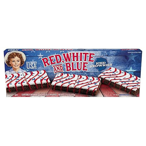 Little Debbie Red, White, & Blue Brownies
