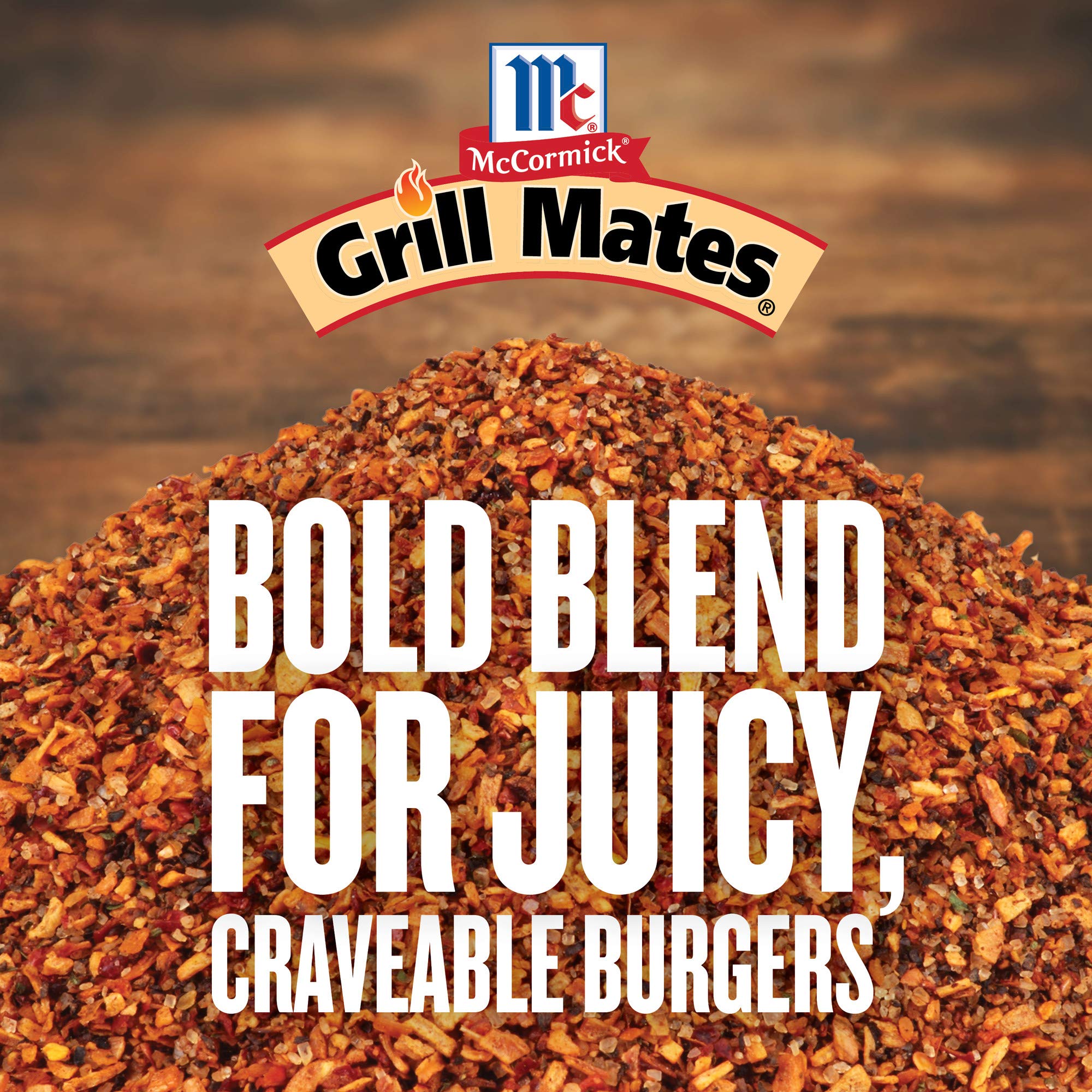 McCormick Grill Mates Hamburger Seasoning, 24 oz - One 24 Ounce Container of Hamburger Seasoning Mix with Bold Blend of Ground Peppers, Onion
