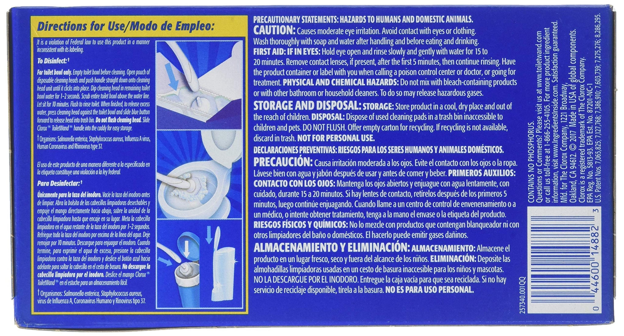 Clorox Disinfecting Toilet Wand Refill Heads 6 ea (Pack of 8)