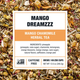 Tiesta Tea - Mango Dreamzzz Chamomile Loose Leaf Herbal Tea, Relaxing Chamomile & Lemongrass Blend, Caffeine-Free, Brew Hot or Iced, Makes Up to 200