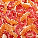Peach Rings, Gummy Sharks | 2-Pound Bag | Gummy Candy Mix | Sweet & Sour Peach Candy for Goodie Bags & Themed Party Favors | Fun Twist on Classic