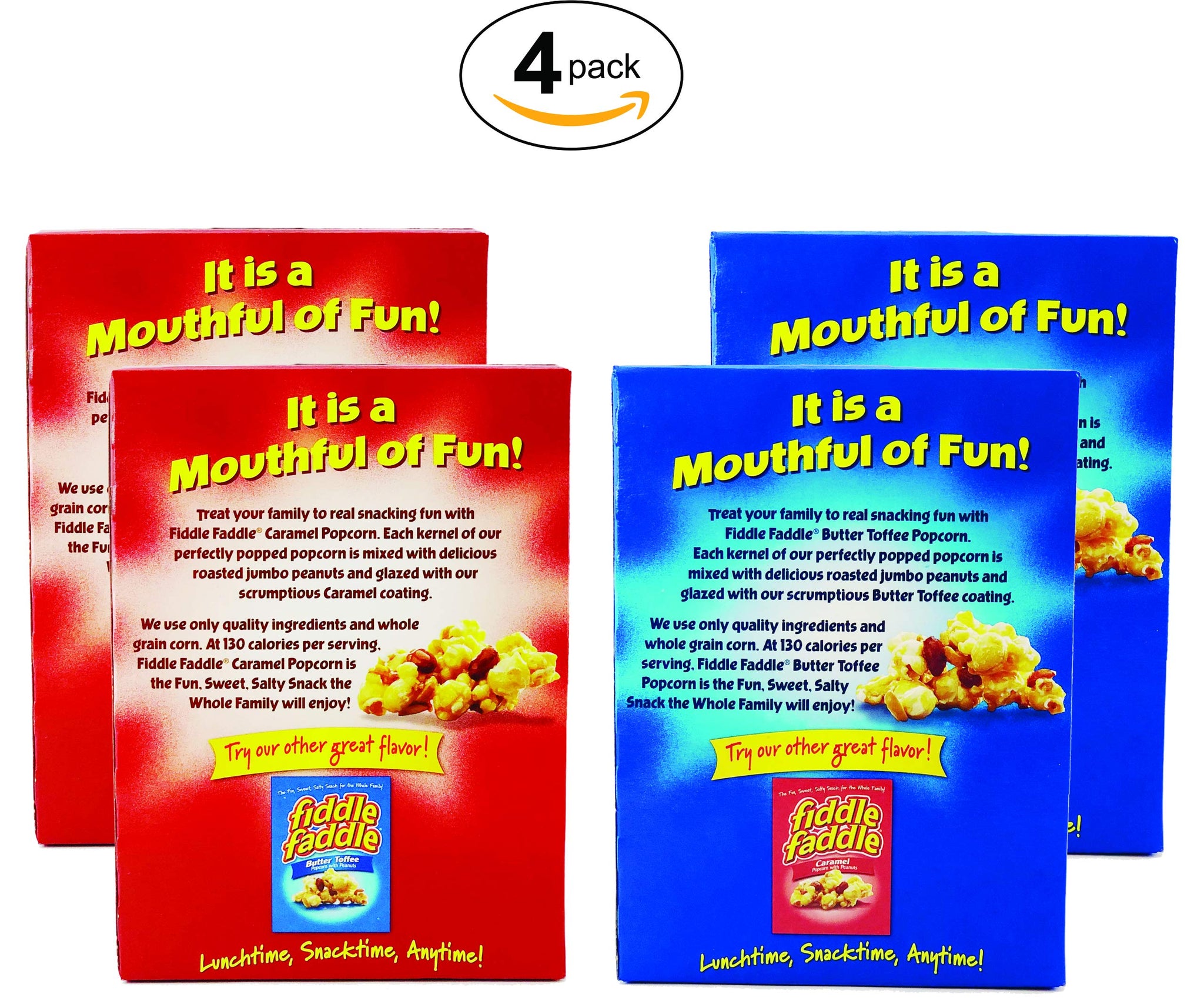 Fiddle Faddle Carmel Popcorn - The Two BEST Flavors All In One Convenient Bundle!