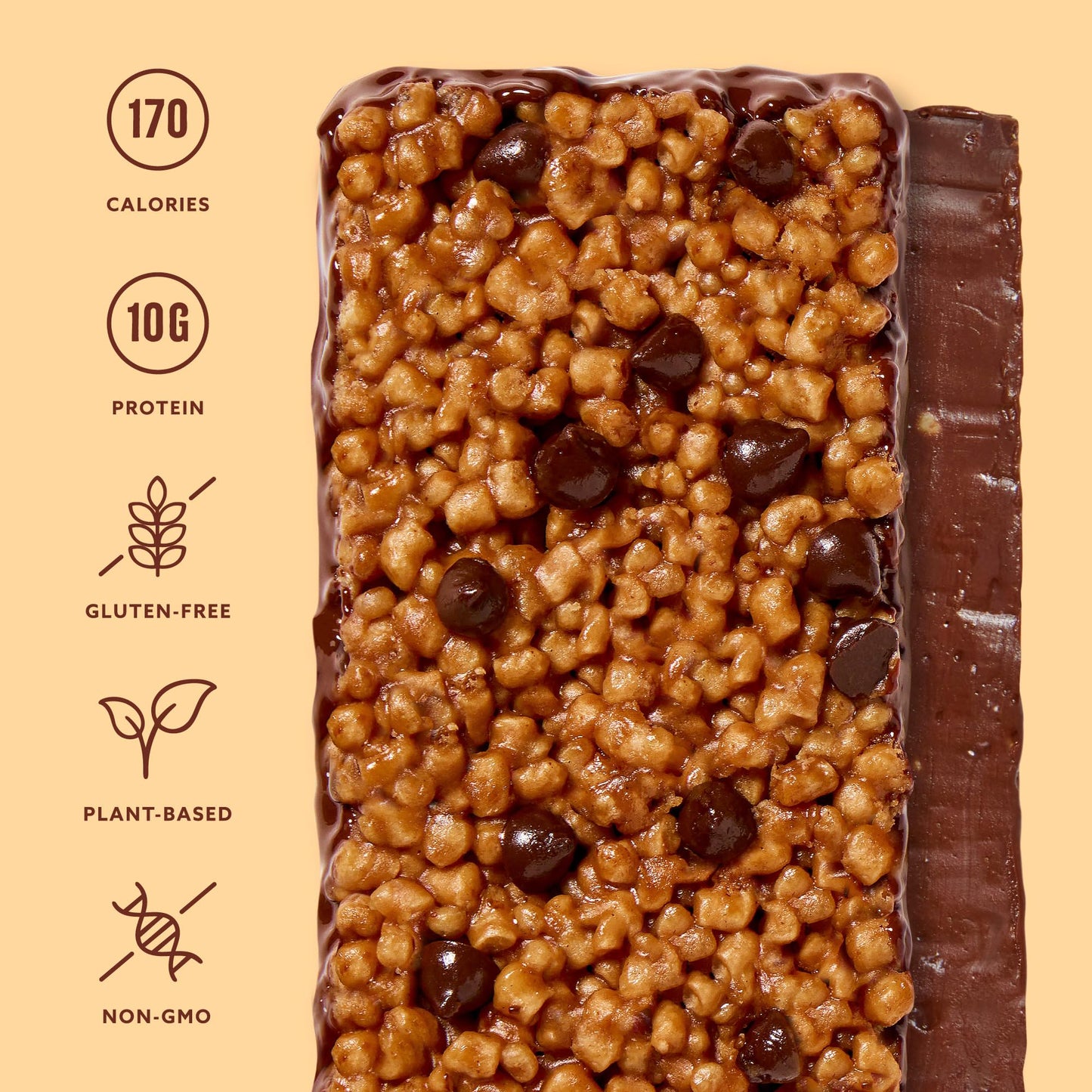 Mezcla Puff Crispy Protein Bars, Gluten Free & Vegan Protein Bars, 10g Protein, Alt for Crispy Rice Treat, Granola Bars & Breakfast Bars, Healthy