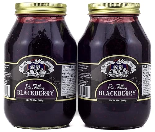 Amish Wedding Blackberry Pie Filling 32 Ounces (Pack of 2)