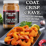 Pork King Good Spicy Cajun Low Carb Keto Diet Pork Rind Breadcrumbs!Perfect For Ketogenic, Paleo, Gluten-Free, Sugar Free and Bariatric Diets