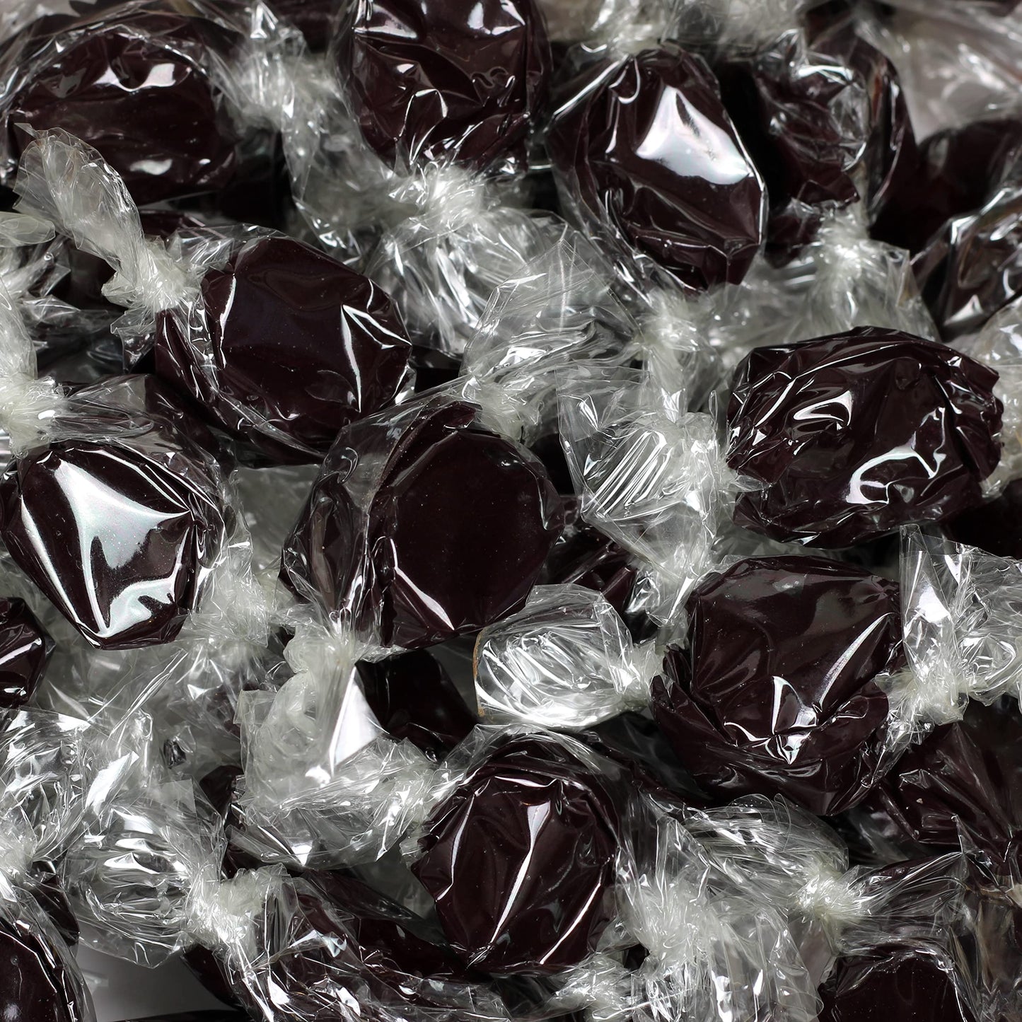Black Licorice Flavored Taffy Chews by It's Delish, 1 lb Bulk Bag - Individually Wrapped Gourmet Soft Fluff Taffies - Perfect Trick or Treat Candy
