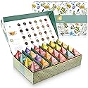 Teabloom - World's Finest Pyramid Tea Collection, 24 Varieties of USDA Certified Organic & Kosher Teas - Black Tea, Green Tea, White Tea, Oolong Tea