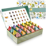 Teabloom - World's Finest Pyramid Tea Collection, 24 Varieties of USDA Certified Organic & Kosher Teas - Black Tea, Green Tea, White Tea, Oolong Tea