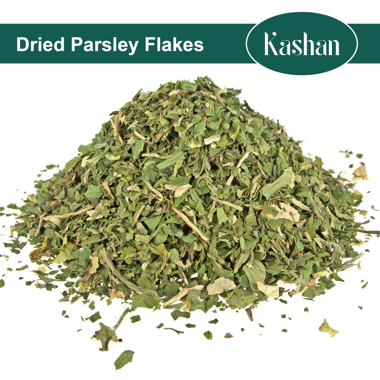 Kashan Dried Parsley Flakes, Perejil, Great for Cooking & Food Flavoring, Middle Eastern Cuisine and Aromatic Seasoning, Vegetarian 3oz (85g)