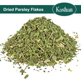 Kashan Dried Parsley Flakes, Perejil, Great for Cooking & Food Flavoring, Middle Eastern Cuisine and Aromatic Seasoning, Vegetarian 3oz (85g)