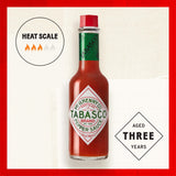 TABASCO Brand Original Red Pepper Hot Sauce, Medium Heat, Glass Bottle, Classic & Versatile Flavor, Three Simple Ingredients, Great for Dips, Tacos