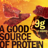 Jack Link's Beef Jerky, Sweet & Hot, Large Jerky Bags - Flavorful Meat Snacks, Ready to Eat Protein Snacks, 9g of Protein per Serving, Made with 100%