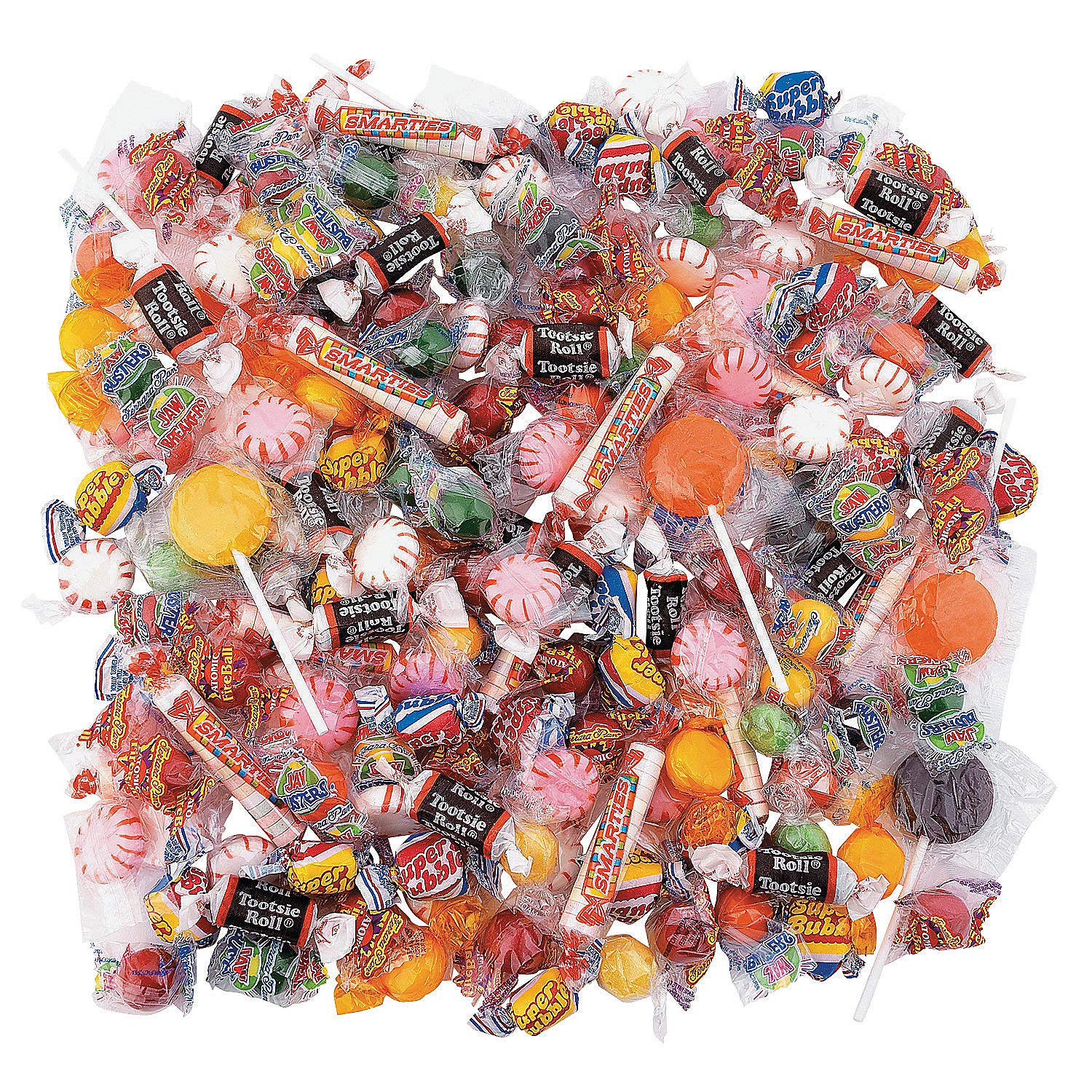 Fun Express Mixed Candy Bulk Assortment (320 Individually Wrapped Candies) Halloween And Pinata