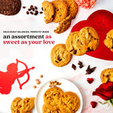 David’s Cookies Assorted Cookie Love Gift Tin, Fresh Baked Gourmet Dessert Sampler, Soft Handmade Cookie Variety, Premium Bakery Cookies for Gifting