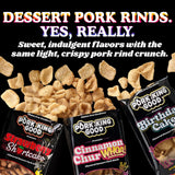 Pork King Good Strawberry Shortcake Pork Rinds (4 Pack), 3 oz Dessert Flavored Chicharrones, Low Carb and Gluten Free Snacks