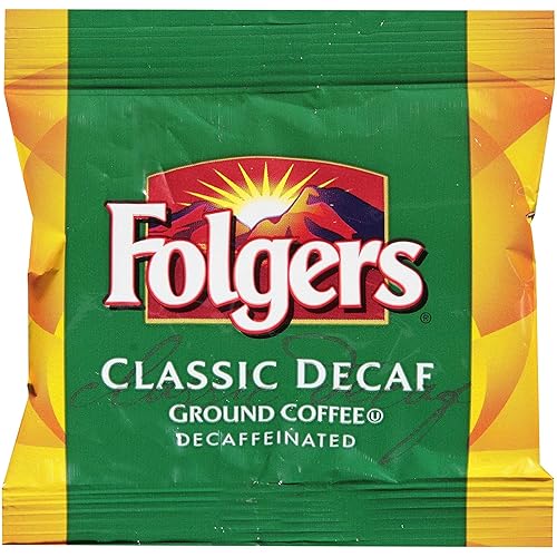 FOLGER'S Classic Roast Coffee Decaffeinated Fraction Packs, 0.9-Ounce Boxes (Pack of 92)