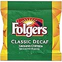 FOLGER'S Classic Roast Coffee Decaffeinated Fraction Packs, 0.9-Ounce Boxes (Pack of 92)
