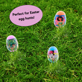 Candy Filled Plastic Easter Eggs, Disney Themed Egg Hunt with Hard Candies Inside, 2.47 Ounces