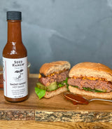 Seed Ranch Smoky Ghost Hot Sauce, 5 Oz. - Hot Spice - Ghost Pepper, Organic Gourmet Hot Sauce with Chipotle & Sweet & Spicy Dates - Vegan, Non-GMO