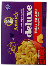 Annie's Deluxe Macaroni and Cheese with Organic Pasta, Shells and Four Cheese, 11.3 oz