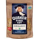 Quaker Steel Cut Oats, USDA Organic, Non GMO Project Verified, 20oz Resealable Bag