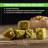 Eastanbul Turkish Delight Pistachio, Turkish Delights Candy, Lokum, 8.8oz