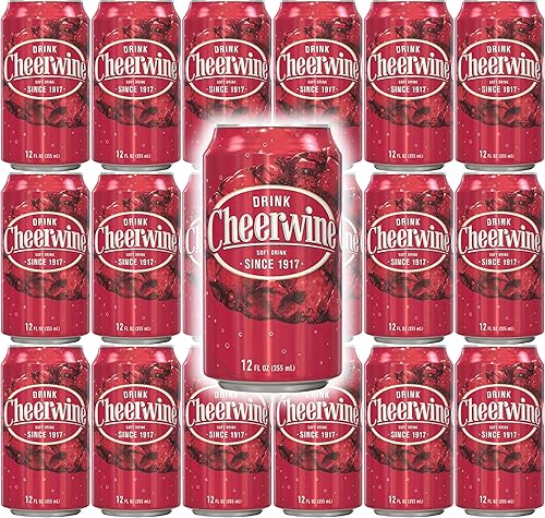Cheerwine Soda, 12 oz can (18 cans)