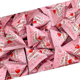 Strawberry Hearts | 24 Mini Packs | Hard Candy Individually Wrapped for Classroom and Party Favors | White, Red and Pink Hearts for Sharing