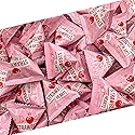 Strawberry Hearts | 24 Mini Packs | Hard Candy Individually Wrapped for Classroom and Party Favors | White, Red and Pink Hearts for Sharing