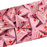 Strawberry Hearts | 24 Mini Packs | Hard Candy Individually Wrapped for Classroom and Party Favors | White, Red and Pink Hearts for Sharing